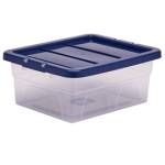 Contenitore multiuso 32 x 40 x 17 cm - 15 lt - PP - con coperchio blu - trasparente - Fellowes - Bankers Box - 100135770 - 43859804825 - DMwebShop