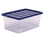 Contenitore multiuso 37 x 56 x 25 cm - 38 lt - PP - con coperchio blu - trasparente - Fellowes - Bankers Box - 100135772 - 43859804856 - DMwebShop