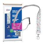 Cordoncino per portabadge - in Rpet - fantasia floreale - 440 x 20 mm - Conf. 10 pezzi - Avery - R4828F - 5014702149412 - DMwebShop
