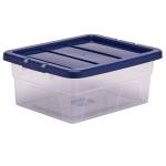 Contenitore multiuso 32 x 40 x 17 cm 15 lt PP con coperchio blu trasparente - 30473