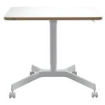 Scrivania Compatta pneumatica Sit Stand mobile 80 x 60 x 75 cm bianco - 1041