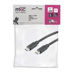 Cavo USB - 3.1 C-C - 100W - 10Mbps - 4 mt - Mkc Melchioni - 486611215 - 8006012376142 - DMwebShop