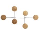 Appendiabiti da muro - 6 posti - 12 x 28 x 7 cm - metallo-legno - bianco - Alba - PMSIXBC - 3129710016228 - DMwebShop