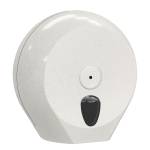 Dispenser per carta igienica Mini Jumbo plus Woodplastic - 273 x 128 x 270 mm - rotolo diametro 23 cm - bianco - Mar Plast - A756N1WD - 8020090107658 - DMwebShop
