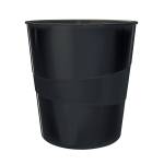 Cestino gettacarte Recycle altezza 32,4 cm diametro 29 cm 15 lt nero Leitz - 1279