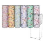 Rotolo carta regalo riciclata Fiori di campo 70cmx200m fantasie assortite - 1228