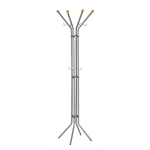 Appendiabiti - 4 pomelli - 180 x 52 cm - argento - Alco - U702800 - 4007735028008 - DMwebShop