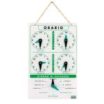 Cartello orario con catenella - acrilico - Lebez - 4506 - 8007509048009 - DMwebShop