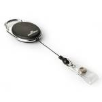 Chiocciola YO-YO con filo retrattile Nero per portabadge - conf. 10 pezzi - Durable - 8324-01 - 4005546806105 - DMwebShop