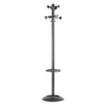 Appendiabiti Incas con portaombrelli 8 posti 175 x 39 cm nero - 11465