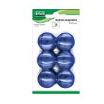 Bottoni magnetici diametro 4 cm blu blister 12 pezzi - 9545