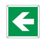 Cartello segnalatore 12 x 12 cm FRECCIA alluminio - 10291