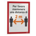 Cornice espositiva Duraframe A4,21 x 29,7 cm rosso - 9485