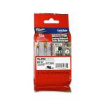 Nastro con adesivo resistente nero bianco 18mm x 8mt - 10831