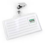 Portabadge con clip 9,3 x 6 cm - 9551