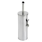 Portascopino WC Basic da muro acciaio inox diametro 9,8 cm altezza 38 cm silver Medial 101802 - 9251