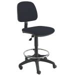 Sedia Tecnigrafo Esos E4S - con poggiapiedi e ruote - nero - Unisit - EOE4S/EN - 8050043743114 - DMwebShop