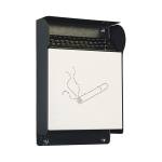 Posacenere da esterni - murale - 23,5 x 33 x 7 cm - grigio scuro - Metalplus - 5400/1 - 8022715540017 - DMwebShop