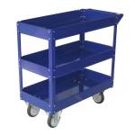 Carrello da lavoro - 3 ripiani - acciaio verniciato blu - 84 x 41 cm - altezza 82 cm - portata massima 100 kg - Serena Group - TC4103 - 8032937533957 - DMwebShop