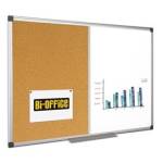 Lavagna combinata - 90 x 120 cm - bianco-sughero - Bi-office - XA0503170 - 5603750260318 - DMwebShop