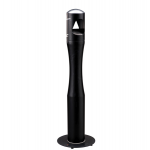 Posacenere da terra - a colonna - Ø 13 cm - H 101 cm - base 29 cm - inox - nero - Medial International - 108006 - 8033433773335 - DMwebShop