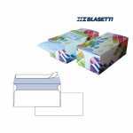 Busta bianca senza finestra - serie Mailpack - certificazione FSC - strip adesivo - 110 x 230 mm - 90 gr - dispenser da 150 pezzi - Blasetti - 0392 - 8007758003927 - DMwebShop
