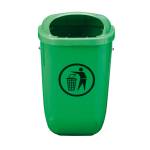 Cestino gettacarte Classic da esterni 40,4 x 34,8 x 74,5 cm 50 lt verde Medial 102050 - 11498