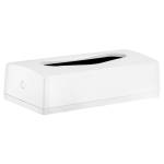 Dispenser per veline di carta da muro 27x7x14 cm bianco - 12789
