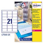 Etichette adesive L7560 in poliestere laser permanenti 63,5 x 38,1 mm - 12629