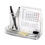 Portatutto da scrivania acrilico 20 x 12 x 10 cm trasparente - 12502