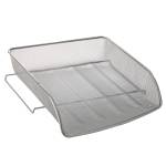 Vaschetta portacorrispondenza Mesh 27 x 6,5 x 34 cm rete metallica argento - 11622