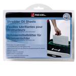 Fogli lubrificati per distruggidocumenti - scatola 12 fogli - Rexel - 2101948 - 5028252248020 - DMwebShop