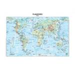 Carta geografica Mondo - scolastica - plastificata - 297 x 420 mm - conf. 20 pezzi - Belletti - BS02P - 9788881462919 - DMwebShop