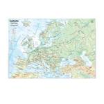 Carta geografica Europa scolastica plastificata 29,7 x 42 cm - 13626