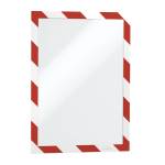 Cornice Duraframe Security adesiva pannello magnetico A4,21 x 29,7 cm rosso bianco - 13667