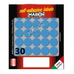 Etichette adesive tonde in carta permanenti diametro 22 mm 10 fogli blu 30 etichette per foglio - 5650