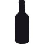 Lavagna da parete Silhouette 49,5 x 19,5 cm forma bottiglia nero - 13480