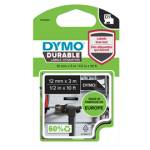 Nastro D1 Durable 12 mm x 3 mt vinile nero bianco - 17558
