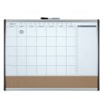 Organizer magnetico con calendario mensile 58,5 x 43 cm - 13485