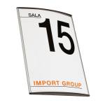 Targa da parete Arkos 10 x 10 cm profilo silver - 13598