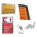 Targa da parete Arkos 15 x 21 cm profilo silver - 13599