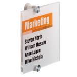 Targa per porte pareti Crystal Sign 14,8 x 14,8 cm - 13586