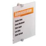 Targa per porte pareti Crystal Sign 21 x 21 cm - 13585