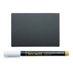 Targhette 7,4 x 10,5 cm A7 nero set 20 pezzi - 13553