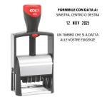 Timbro Datario Classic Line autoinchiostrante 37 x 58 mm 7 righe - 13733