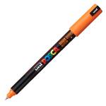 Marcatore a base d'acqua Uni Posca Pen PC1M - punta extra fine - 0,7 mm - arancio - Uni Mitsubishi - M PC1MR AC - 4902778089804 - DMwebShop