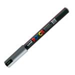 Marcatore a base d acqua Uni Posca Pen PC1M punta extra fine 0,7 mm argento - 6275