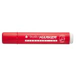 Marcatore permanente Marker punta a scalpello 6,5 mm rosso - 5015