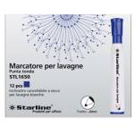 Marcatore per lavagne cancellabili - punta tonda - 2 mm - blu - conf. 12 pezzi - Starline - STL1650. - 8025133021090 - DMwebShop