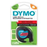 Nastro Letratag 912030 - in plastica - 12 mm x 4 mt - rosso - Dymo - S0721630 - 5411313912037 - DMwebShop